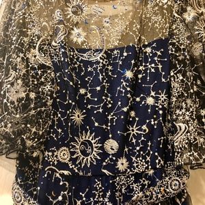 neptune metallic embroidered gown